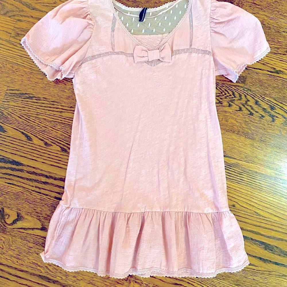 NWOT Naf Naf Pink 100% Cotton Tunic